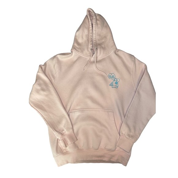 Heathersketcheroos Sweaters - HeatherSketcheroos Dweegz Baker Bunneh Embroidered Adult Hoodie Lt Pink Sz M